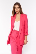 Różowa marynarka oversize Z43 Pink - Nife Nife Różowa marynarka oversize Z43 Pink - Nife Nife