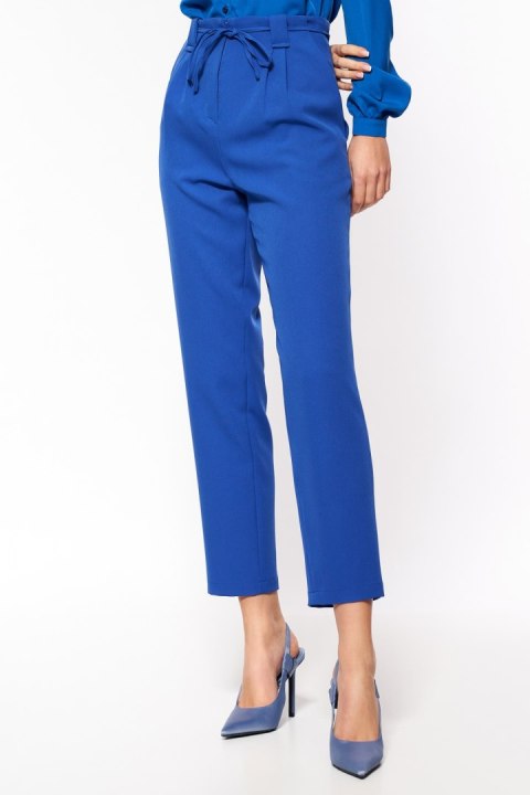 Spodnie Chabrowe spodnie typu paperbag SD67 Blue - Nife Nife Spodnie Chabrowe spodnie typu paperbag SD67 Blue - Nife Nife