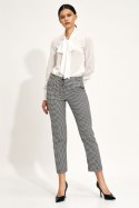 Spodnie Eleganckie spodnie chino w kratę SD74 Kratka - Nife Nife