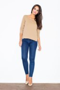 Bluza Damska Model 339 Beige - Figl Figl Bluza Damska Model 339 Beige - Figl Figl