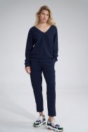 Bluza Damska Model M799 Navy - Figl Figl Bluza Damska Model M799 Navy - Figl Figl