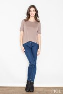 Bluzka M436 Beige - Figl Figl Bluzka M436 Beige - Figl Figl