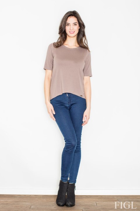 Bluzka M436 Beige - Figl Figl Bluzka M436 Beige - Figl Figl