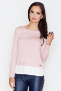 Bluzka Model 374 Pink - Figl Figl Bluzka Model 374 Pink - Figl Figl