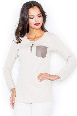 Bluzka Model M156 Beige - Figl Figl