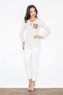 Bluzka Model M156 Beige - Figl Figl