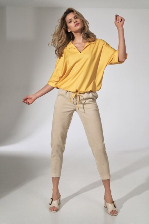 Spodnie Damskie Model M742 Beige - Figl Figl Spodnie Damskie Model M742 Beige - Figl Figl