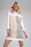 Sukienka Moddel M755 Ecru/Beige/Wzór 121 - Figl Figl Sukienka Moddel M755 Ecru/Beige/Wzór 121 - Figl Figl