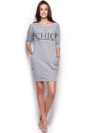 Sukienka Model 312 Grey - Figl Figl Sukienka Model 312 Grey - Figl Figl