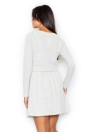 Sukienka Model 334 Light Grey - Figl Figl Sukienka Model 334 Light Grey - Figl Figl