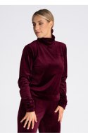 Bluza Damska Model M967 Bordo - Figl Figl Bluza Damska Model M967 Bordo - Figl Figl