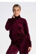 Bluza Damska Model M967 Bordo - Figl Figl Bluza Damska Model M967 Bordo - Figl Figl