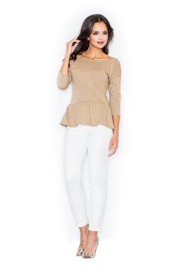 Bluzka Model 233 Beige - Figl Figl