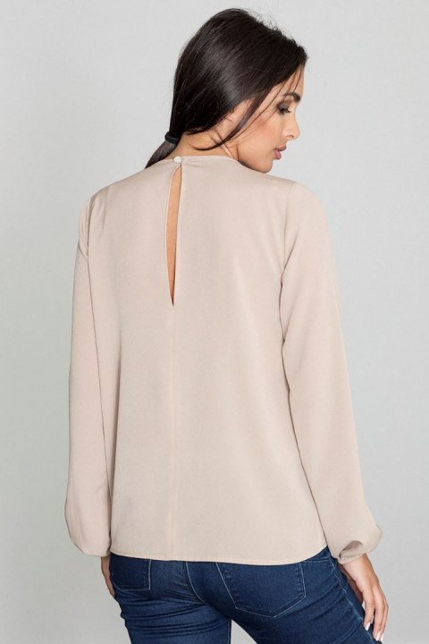Bluzka Model M549 Beige - Figl Figl Bluzka Model M549 Beige - Figl Figl