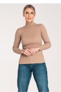 Golf Damski Model M1058 Beige - Figl Figl Golf Damski Model M1058 Beige - Figl Figl