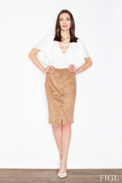 Spódnica Model M453 Brown - Figl Figl Spódnica Model M453 Brown - Figl Figl