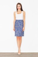 Spódnica Model M516 Wzór 32 Navy - Figl Figl Spódnica Model M516 Wzór 32 Navy - Figl Figl