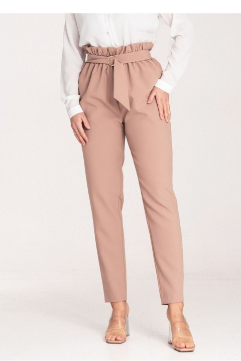Spodnie Damskie Model M1072 Beige - Figl Figl Spodnie Damskie Model M1072 Beige - Figl Figl