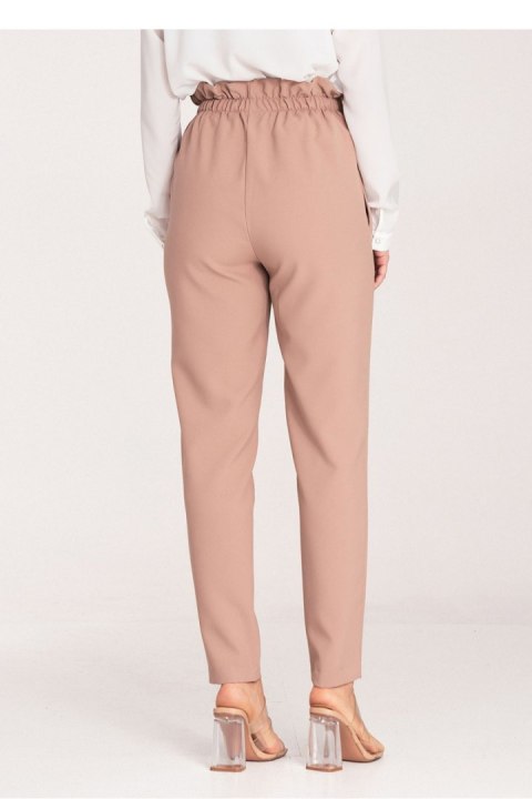 Spodnie Damskie Model M1072 Beige - Figl Figl Spodnie Damskie Model M1072 Beige - Figl Figl