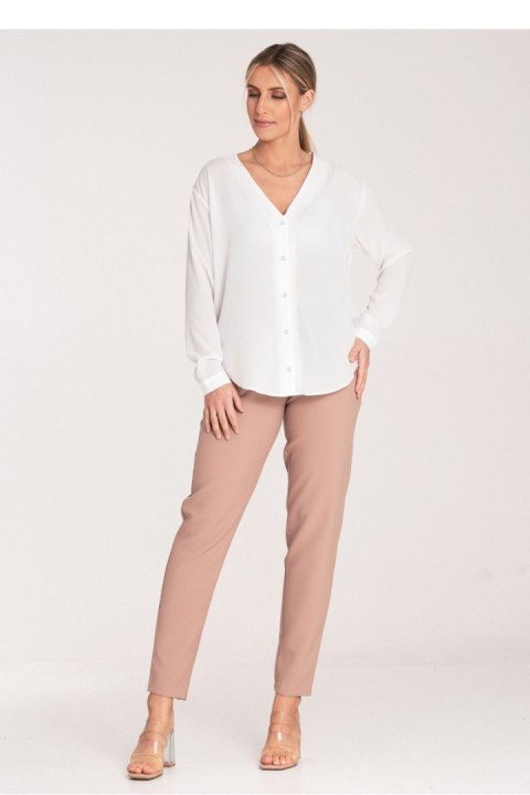 Spodnie Damskie Model M1072 Beige - Figl Figl Spodnie Damskie Model M1072 Beige - Figl Figl
