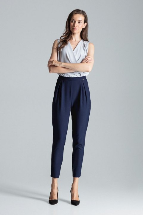 Spodnie Damskie Model M676 Navy - Figl Figl Spodnie Damskie Model M676 Navy - Figl Figl