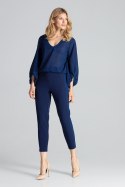Spodnie Damskie Model M689 Navy - Figl Figl Spodnie Damskie Model M689 Navy - Figl Figl