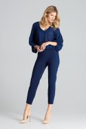 Spodnie Damskie Model M689 Navy - Figl Figl Spodnie Damskie Model M689 Navy - Figl Figl