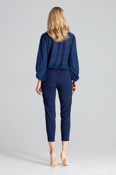 Spodnie Damskie Model M689 Navy - Figl Figl Spodnie Damskie Model M689 Navy - Figl Figl