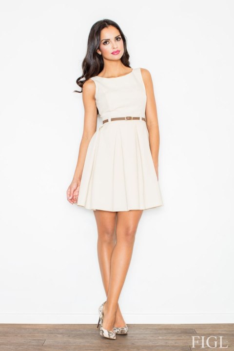Sukienka M083 Beige - Figl Figl Sukienka M083 Beige - Figl Figl
