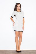 Sukienka Model 348 Light Grey - Figl Figl Sukienka Model 348 Light Grey - Figl Figl