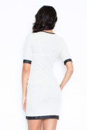 Sukienka Model 348 Light Grey - Figl Figl Sukienka Model 348 Light Grey - Figl Figl
