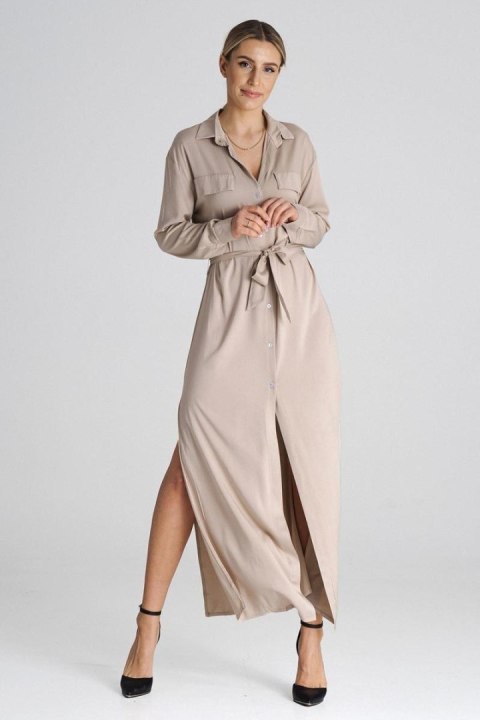 Sukienka Model M1000 Beige - Figl Figl Sukienka Model M1000 Beige - Figl Figl