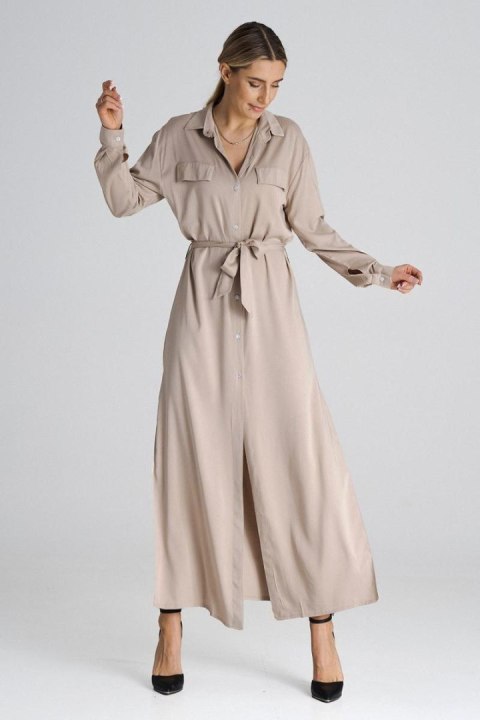 Sukienka Model M1000 Beige - Figl Figl Sukienka Model M1000 Beige - Figl Figl