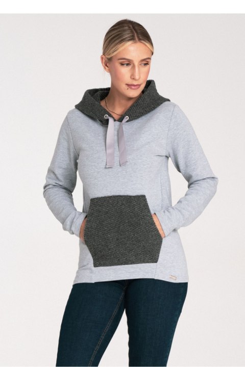 Bluza Damska Model M1045 Dark Grey - Figl Figl Bluza Damska Model M1045 Dark Grey - Figl Figl