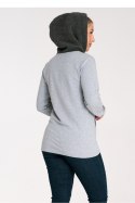 Bluza Damska Model M1045 Dark Grey - Figl Figl Bluza Damska Model M1045 Dark Grey - Figl Figl