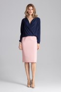 Bluzka Model M659 Navy - Figl Figl Bluzka Model M659 Navy - Figl Figl