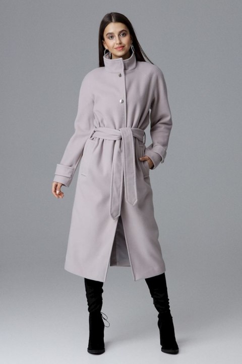 Płaszcz Damski Model M624 Beige - Figl Figl Płaszcz Damski Model M624 Beige - Figl Figl