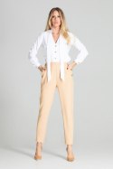 Spodnie Damskie Model M696 Beige - Figl Figl Spodnie Damskie Model M696 Beige - Figl Figl