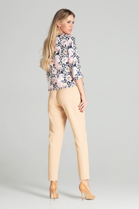 Spodnie Damskie Model M696 Beige - Figl Figl Spodnie Damskie Model M696 Beige - Figl Figl