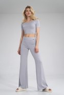 Spodnie Damskie Model M749 Light Grey - Figl Figl Spodnie Damskie Model M749 Light Grey - Figl Figl