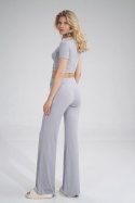 Spodnie Damskie Model M749 Light Grey - Figl Figl Spodnie Damskie Model M749 Light Grey - Figl Figl