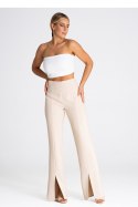 Spodnie Damskie Model M955 Beige - Figl Figl Spodnie Damskie Model M955 Beige - Figl Figl