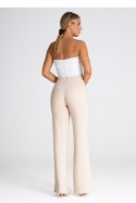 Spodnie Damskie Model M955 Beige - Figl Figl Spodnie Damskie Model M955 Beige - Figl Figl