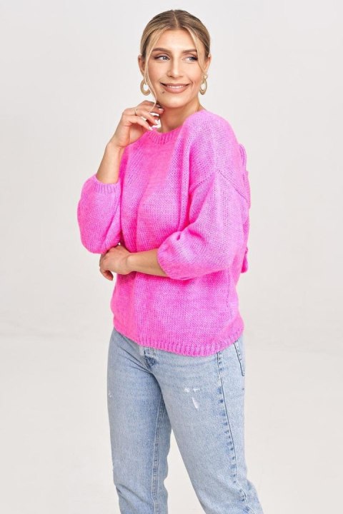 Sweter Damski Model M993 Pink - Figl Figl Sweter Damski Model M993 Pink - Figl Figl