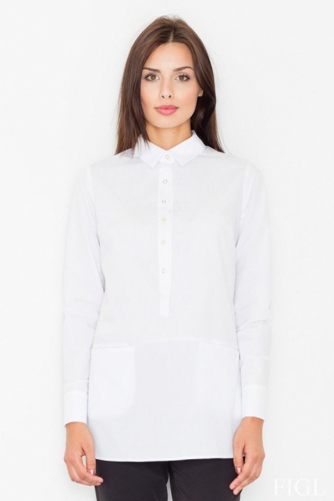 Bluzka Model M493 White - Figl Figl Bluzka Model M493 White - Figl Figl
