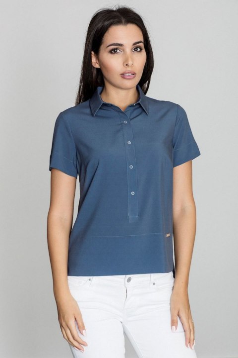 Bluzka Model M548 Navy - Figl Figl Bluzka Model M548 Navy - Figl Figl