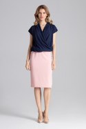 Bluzka Model M652 Navy - Figl Figl Bluzka Model M652 Navy - Figl Figl