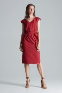 Sukienka M674 Bordo - Figl Figl Sukienka M674 Bordo - Figl Figl