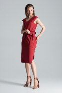 Sukienka M674 Bordo - Figl Figl Sukienka M674 Bordo - Figl Figl