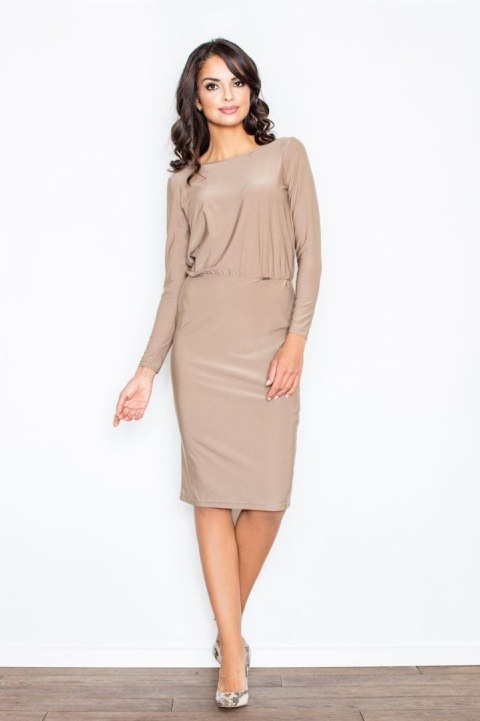 Sukienka Model 326 Beige - Figl Figl Sukienka Model 326 Beige - Figl Figl